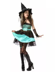 Halloween-heksekostyme til kvinner
