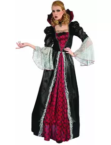 Luksuriøst barokk vampyrkostyme for kvinner, Størrelse: Small