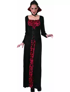 Elegant vampyrkostyme for kvinner, Størrelse: Medium/Large