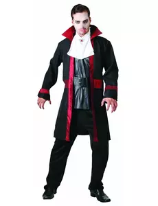 Stilig vampyrkostyme for menn til Halloween, Størrelse: Medium