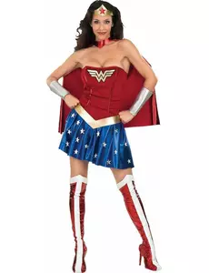 Klassisk Wonder Woman-kostyme for kvinner, Størrelse: X-Small