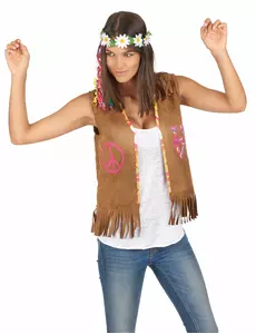 Hippievest for kvinner 55 cm