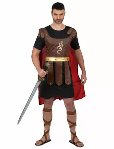 Gladiatorkrigerkostyme for menn, Størrelse: Medium/Large