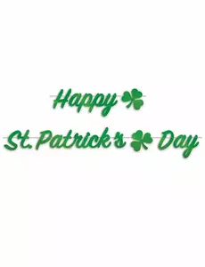 Gratulerer med St. Patricks dag-girlander 2 m