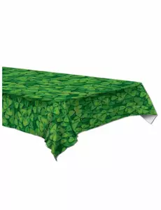 Grønn plastduk med kløver 137 x 274 cm