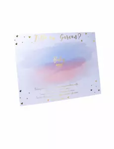 Spillpanel for jenter eller gutter med rosa og blå klistremerker 56 x 43 cm