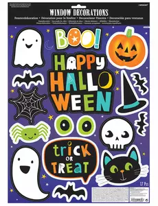 Halloween-venner vindusklistremerker