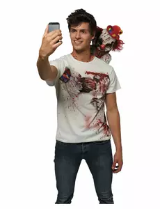 Voksen Skummel Klovn Selfie T-skjorte
