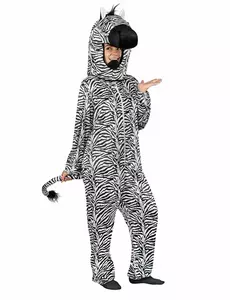 Sebra-jumpsuit-kostyme for voksne