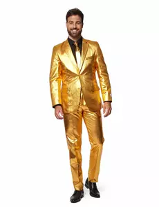 Mr. Groovy Gold-kostyme til menn fra Opposuits, Størrelse: Small (EU 44-46)