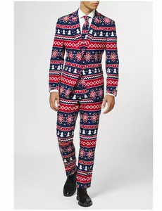 Mr. Nordic Xmas kostyme for menn Opposuits, Størrelse: Small (EU 44-46)