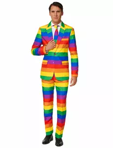 Mr. Rainbow Suitmeister herrekostyme, Størrelse: Small (EU 44-46)