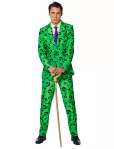 Mr. Riddler Suitmeister-kostyme til voksne, Størrelse: Small (EU 44-46)