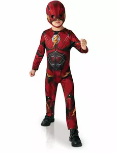 Klassisk Flash Justice League-kostyme for barn, Størrelse: 5–6 år(110–116 cm)