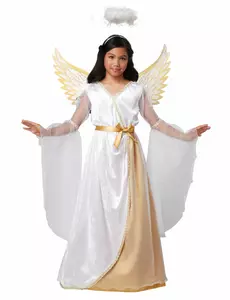 Deluxe guardian angel costume for children, Size: 8-10 years (140 cm)