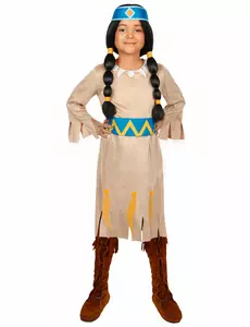 Regnbuekostyme - Yakari for jenter, Størrelse: 3–4 år (98–104 cm)