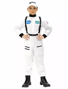 Astronautkostyme til gutter, Størrelse: 5–7 år 128 cm)