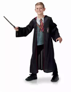 Harry Potter-kostyme med tilbehør til barn, Størrelse: 5–6 år (110 – 116 cm)