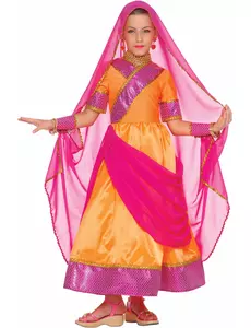 Bollywood-kostyme for barn, Størrelse: 3–5 år (110 cm)