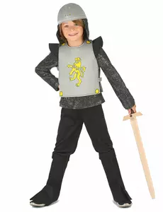 Gul Løveridderkostyme til Gutter, Størrelse: 3–4 år(XS)