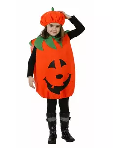 Barnas Halloween-gresskarkostyme, Størrelse: 3–4 år (98–115 cm)