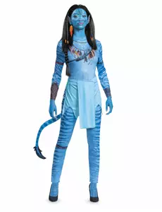 Klassisk Avatar Neytiri-kostyme for kvinner, Størrelse: Medium