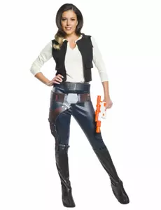 Klassisk Han Solo Star Wars-kostyme til kvinner, Størrelse: Small