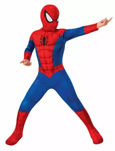 Klassisk sensasjon Ultimate Spiderman barnekostyme, Størrelse: 7–8 år (122 – 128 cm)