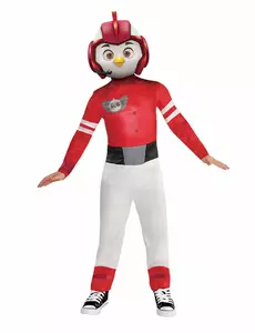 Guttekostyme med Rod Top Wing-maske og -jumpsuit, Størrelse: 3–4 år