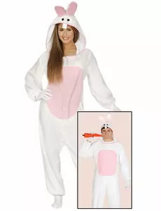 Kanin-jumpsuit-kostyme for voksne