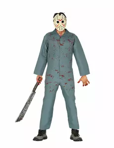 Crazy Killer-jumpsuit-kostyme til menn, Størrelse: Medium (48-50)