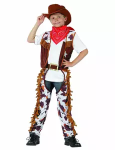 Cowboy-sheriffkostyme til gutter, Størrelse: 4–6 år (110–120 cm)