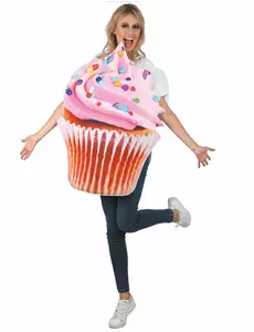 Rosa vitamin-cupcake-kostyme for voksne