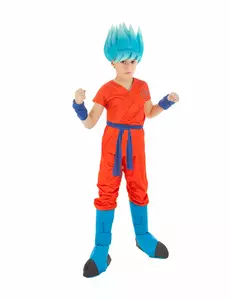 Goku Saiyan Super Dragon Ball Barnekostyme, Størrelse: 7–8 år (128 cm)