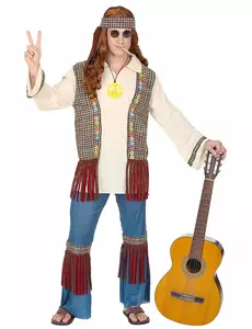 Hippie-fredskostyme for menn