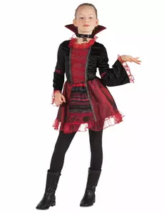 Vampyrkeiserinnekostyme til jenter Halloween
