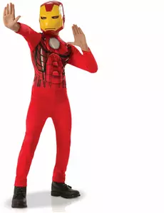 Klassisk Iron Man-kostyme til gutter, Størrelse: 7–8 år (122 – 128 cm)