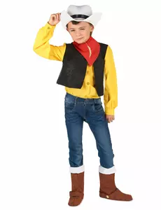Lucky Luke-kostyme til barn, Størrelse: 3–4 år (92–104 cm)