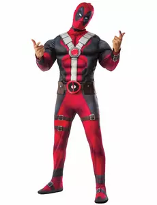 Deluxe Deadpool 2 kostyme til voksne, Størrelse: Medium/Large