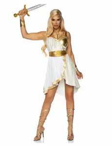 Luxury Greek goddess costume for women, Size: M/L(42-44)