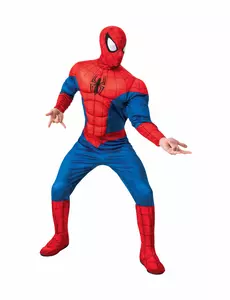 Luksuriøst Spiderman-kostyme for voksne, Størrelse: Medium/Large