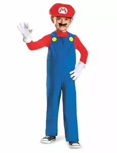 Mario-kostyme til barn, Størrelse: 3–4 år (97–109 cm)