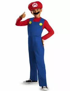 Mario-kostyme til barn, Størrelse: 5–6 år (109–126 cm)