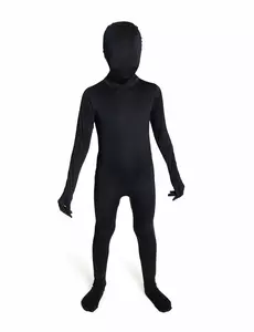 Morphsuits svart jumpsuit-kostyme til barn, Størrelse: 10–12 år L (136–152 cm)