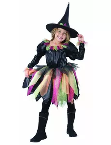 Barnas Halloween-heksekostyme, Størrelse: 4–6 år (110–120 cm)