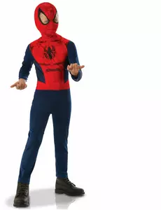 Klassisk Spiderman-kostyme til gutter, Størrelse: 5–6 år (110 – 116 cm)