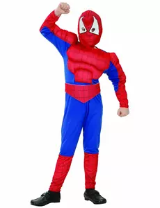 Spider-Man superheltkostyme for gutter, Størrelse: 4–6 år 110–120 cm)