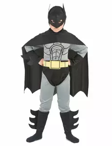Batman-superheltkostyme til gutter, Størrelse: 4–6 år (110–120 cm)