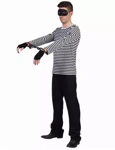 Voksen mime langermet t-skjorte, Størrelse: Large