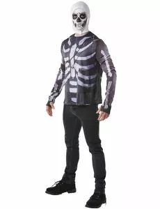 Fortnite Voksen Skull Trooper T-skjorte og Balaklava, Størrelse: Large